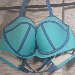 Teal And Blue Bikini Top